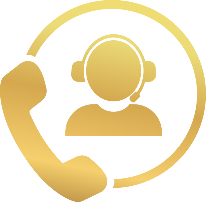 Gold Customer Support Icon