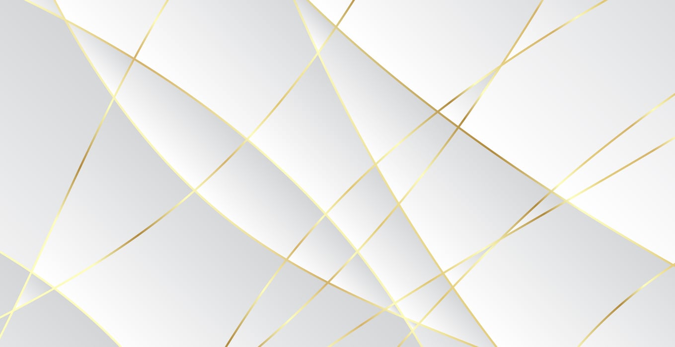 Abstract Gold Stripes on White Background